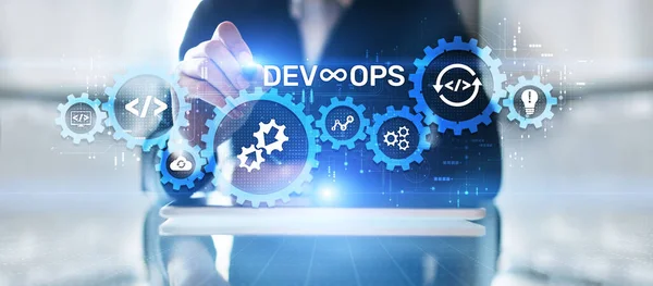 DevOps Methodology Development Operations agil programming technology concept.