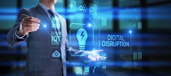 Transformação digital transformação digitalização inovação tecnologia conceito de negócio — Fotografia de Stock