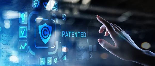 Patentrecht Urheberrecht Geschäftstechnologie-Konzept — Stockfoto