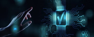 Kalite kontrol güvencesi standartları iş teknolojisi kavramı