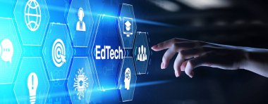 EdTech Eğitim Teknolojisi İnternet teknolojisi konseptini e-öğreniyor