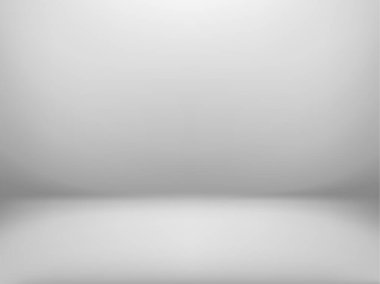 Soyut Stüdyo odası arka planı. Beyaz stüdyo arkaplanı.