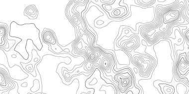 Retro topografik harita, her amaç için harika tasarım.