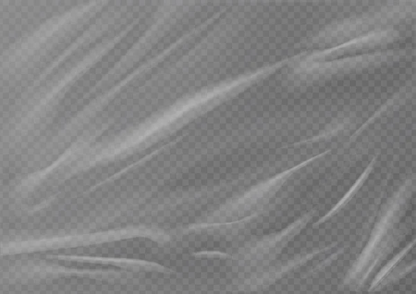 Gerçekçi plastik ambalaj dokusu. Gerilmiş polietilen kapağı