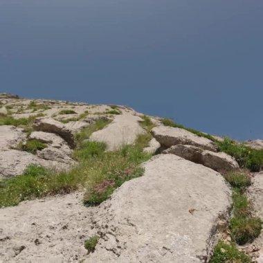 Kare Doğa Arkaplan Dağları Kaya Yüzlü Yavaş Hareket