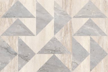 Ev içi veya tekstil için mermerden ve doğal taşlardan yapılmış güzel geometri dekorasyonu. Kusursuz desen retro