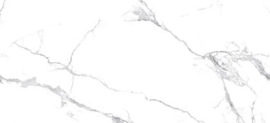 Akan gri damarlar ve derinlik ve hareket yaratan ince altın aksanlarla karakterize edilmiş lüks beyaz mermer bir yüzey. Doku, sofistike ve üst düzey zarafeti, kaliteli iç mekanlar için ideali, beyan duvarları, tezgah üstleri, zemin