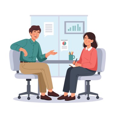 Dinamik iş arkadaşları parlak modern ofis projesinde işbirliği yapıyorlar