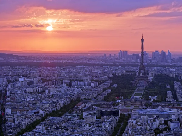 Pôr do sol sobre Paris — Fotografia de Stock