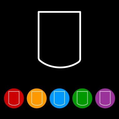 basit kalkan kutsal kişilerin resmi