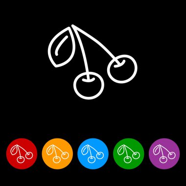 Web satırı simgesi. Kiraz