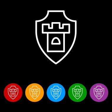 basit kalkan kutsal kişilerin resmi