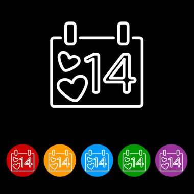 Sevgililer günü tarihi ile takvim