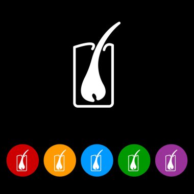 saç düzeni simgesini