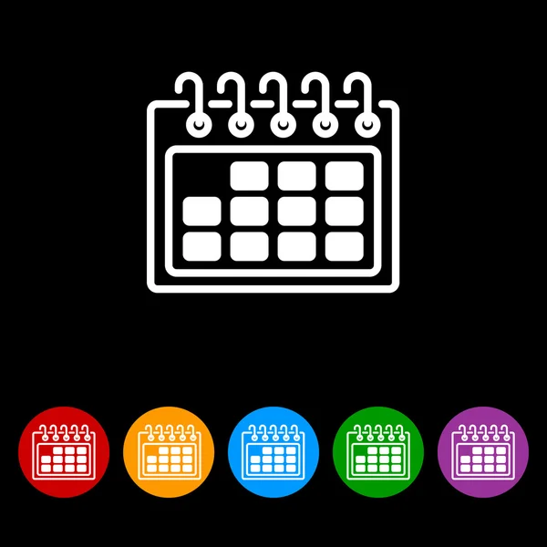 Ícone de calendário simples — Vetor de Stock