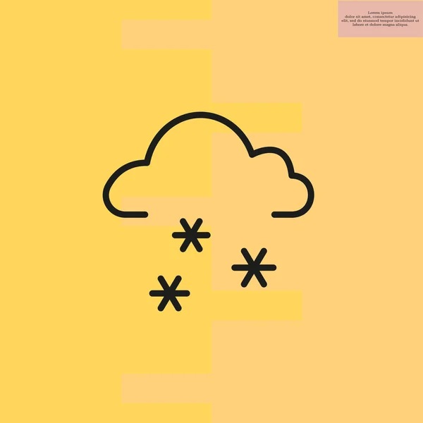 Niebla icono de nube — Archivo Imágenes Vectoriales