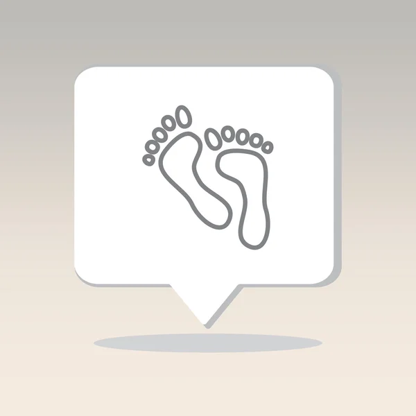 Human Footprints icon — Stock Vector