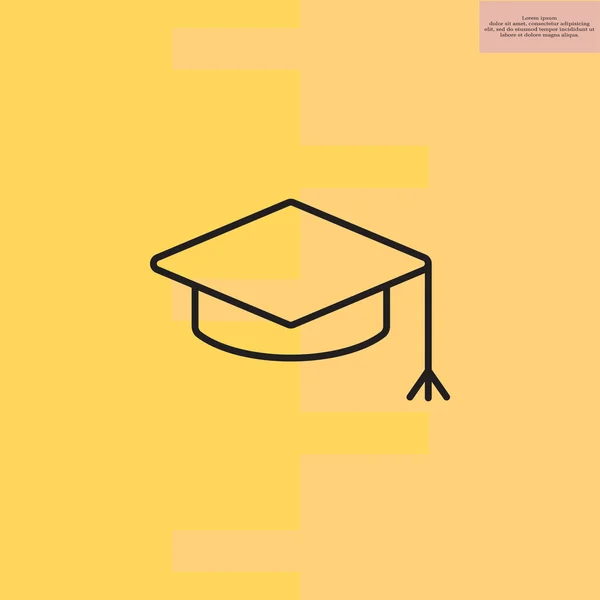 Graduation hat cap — Stock Vector