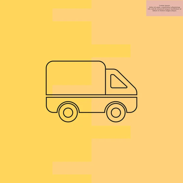 Icône camion de livraison — Image vectorielle