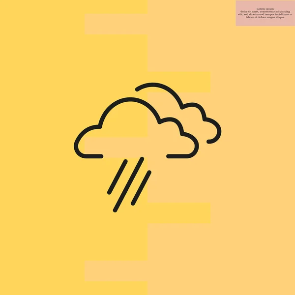 Clouds and rain icon — Stock Vector