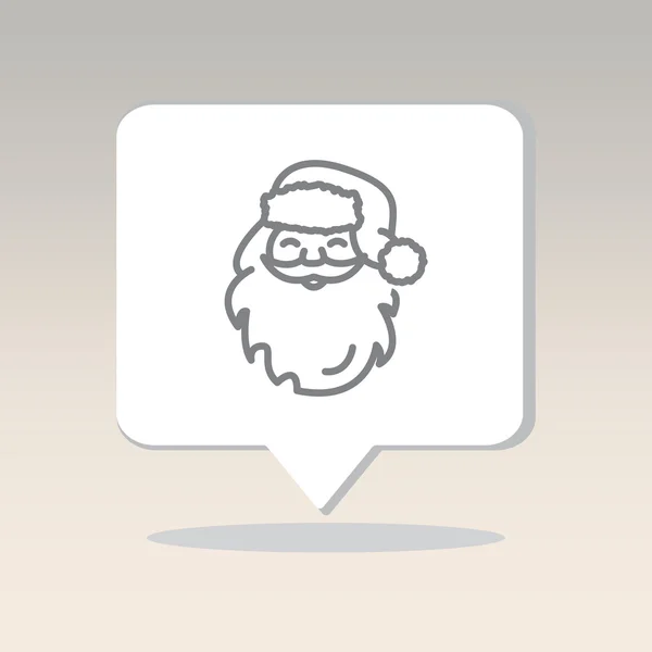 Icona di Babbo Natale — Vettoriale Stock