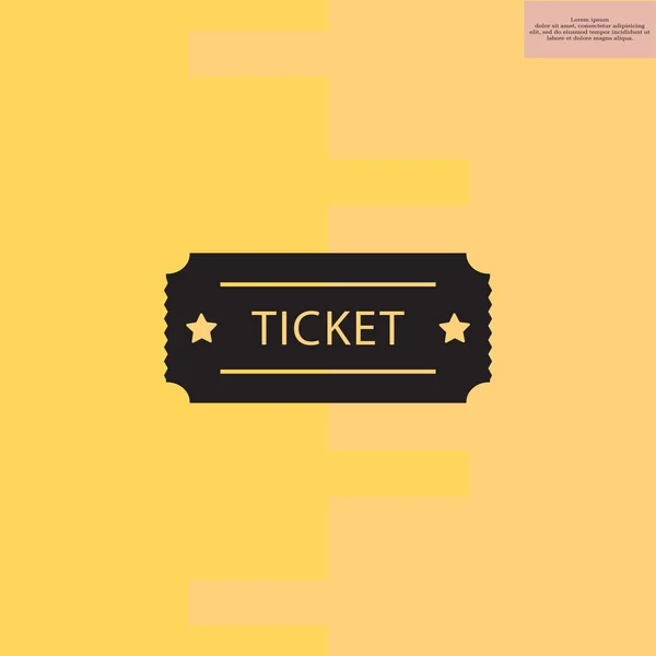 Eintrittskarten-Symbol — Stockvektor