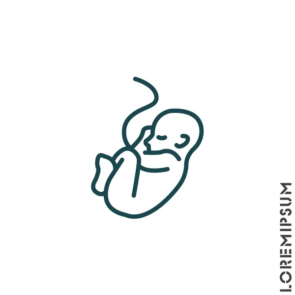 Έμβρυο, σύμβολο του μωρού — Διανυσματικό Αρχείο
