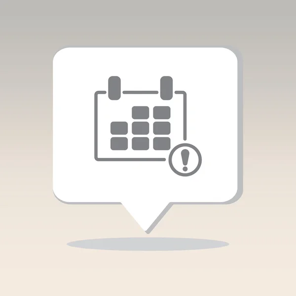 Icono de calendario simple — Vector de stock