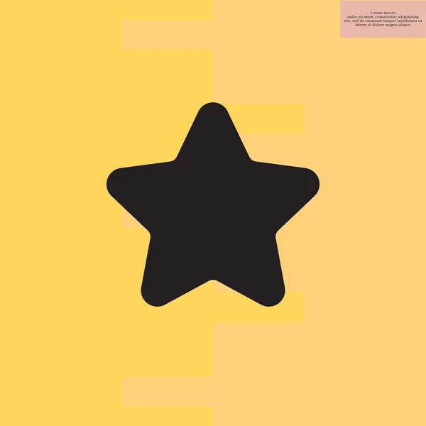 Basit bir yıldız simgesi — Stok Vektör