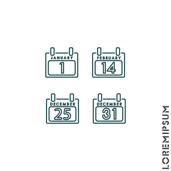 Simple icono Calendarios — Vector de stock