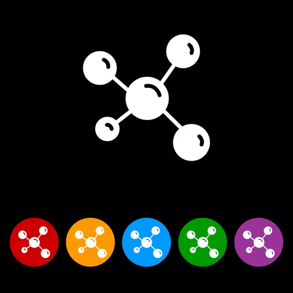 Ícone de molécula de dna — Vetor de Stock