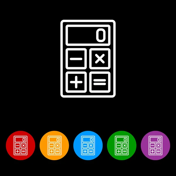 Icono de calculadora electrónica — Archivo Imágenes Vectoriales