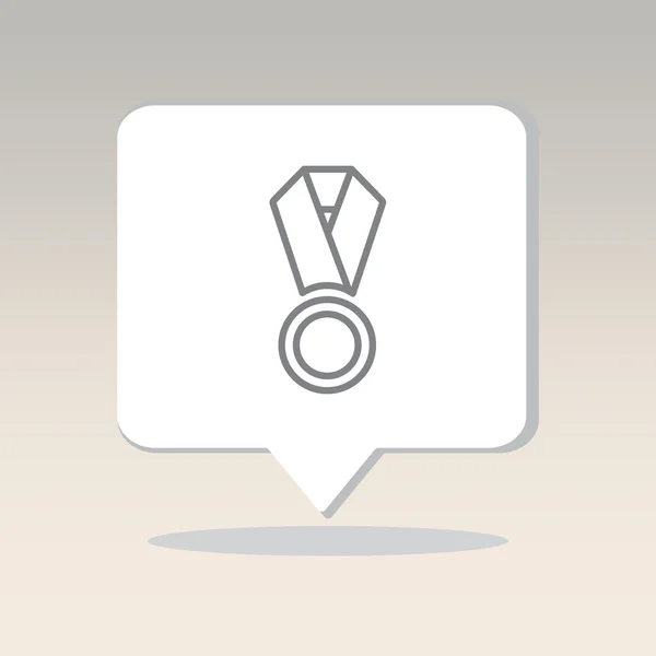 Kampioen medaille pictogram — Stockvector