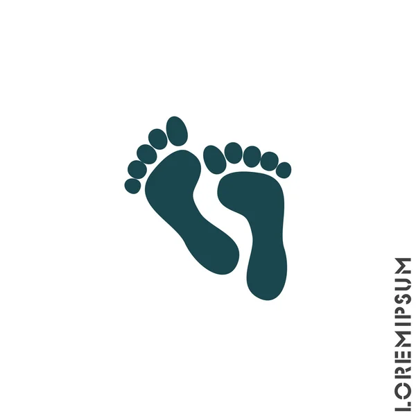 Human Footprints icon — Stock Vector