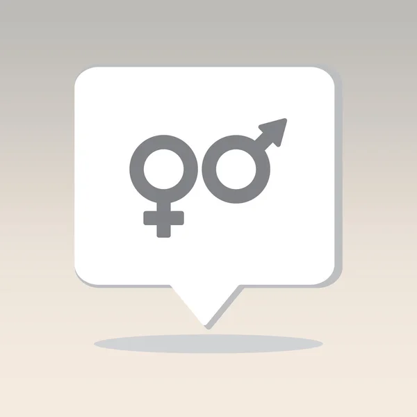 Icône symboles de genre — Image vectorielle