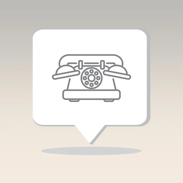 Old phone icon — Stock Vector