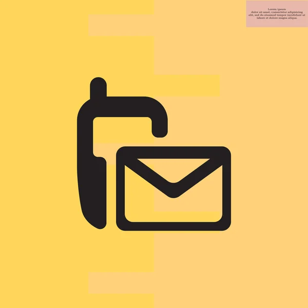 Εικονίδιο web SMS — Διανυσματικό Αρχείο