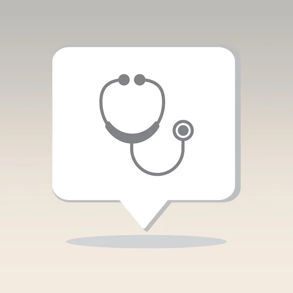 Medical equipment, Stethoscope — Stock Vector