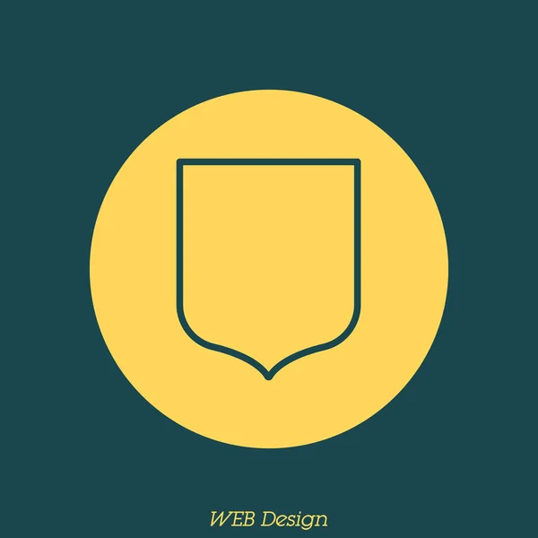 Simple Shield  icon — Stock Vector