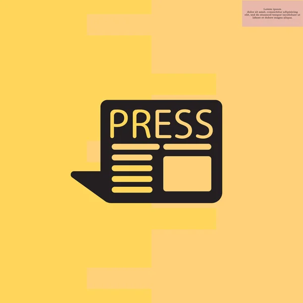 Press web icon — Stock Vector