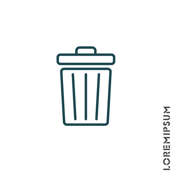 Trash can icon — Stock Vector