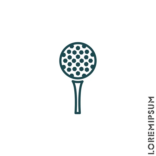 Мяч для гольфа на поле — стоковый вектор