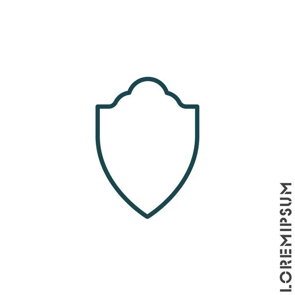 Icona semplice scudo — Vettoriale Stock