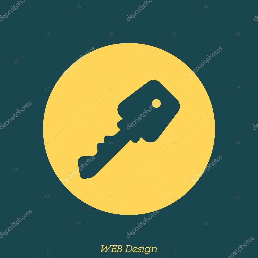 Simple key icon Stock Illustration by ©PPVector 120411040