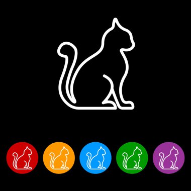 Kedi simgesi silüeti