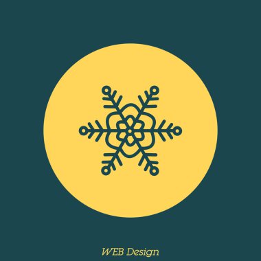 basit kar tanesi simgesi