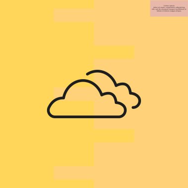 basit bulutlar simgesi