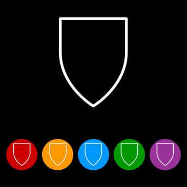 basit kalkan kutsal kişilerin resmi