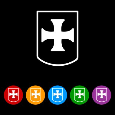 basit kalkan kutsal kişilerin resmi