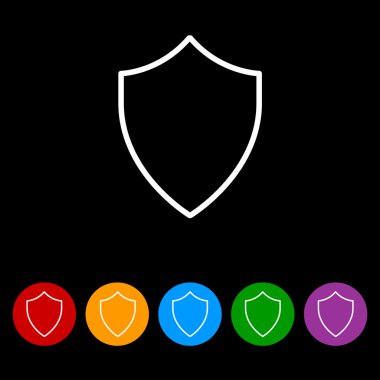 basit kalkan kutsal kişilerin resmi